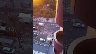 Amanecer en el Hotel Turia de Valencia Spain