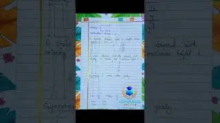 Motion in Straight line Short Notes Part - 4 | Class 11 Physics Chapter 2 #shortnotes #physics #jee