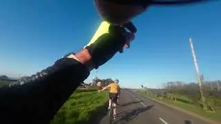 Road Cycling on the North Coast N Ireland. Spinning into the sunset!