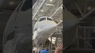Демонстрация знаменитого движущегося опущенного носа &laquo;Конкорда&raquo;. #concorde