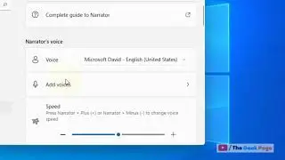 How to turn on Mouse mode in narrator in windows 11