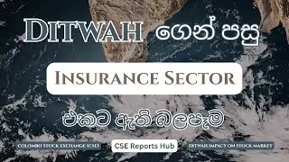 Insurance Sector Crisis After Cyclone Ditwah | Which Companies Survive Sri Lanka | CSE Reports Hub