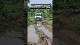 POV: Eeco is not made for off-road । Le me: Challenge accepted #eecocampervan