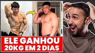 GANLEY teve compulsão e ENGORDOU 20kg em 2 dias! (Realidade chocante)