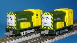 【きかんしゃトーマス】 カプセルプラレール しましまのゴードン編 ハリーとバート Nゲージ化 【鉄道模型】