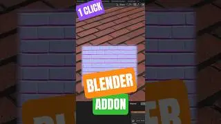 Image Texture to 3D with 1 Click (Blender Addon) #blender  #blender3d #3dmodeling