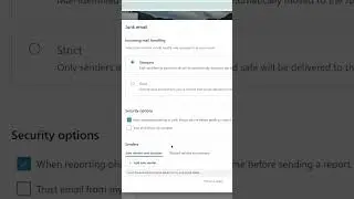 🚫 Block SPAM Mails on Outlook 📧 #shorts