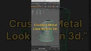 How I made crushed metal look REAL in 3D.&rdquo;😲#viral#viralvideo#virwlshorts#3danimation#maya#blender