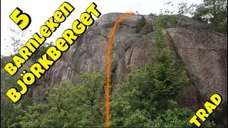 Barnleken 5, Björkberget (Sweden) Trad climbing