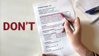 The Do's and Dont's of writing your Artist CV