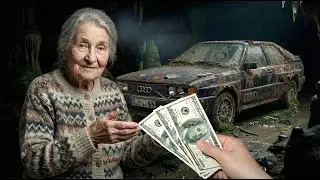 POV ASMR : 1980 Audi 100 Quattro ABANDONED &ndash; 30 Years Forgotten to Rally Legend | 4K Restoration
