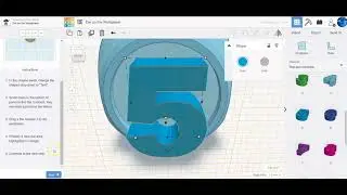 TinkerCAD Basics   Die on the Workplane