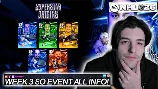 WEEK 3 SUPERSTAR ORIGIN EVENT IS NOT GOOD ALL INFO I NHL 26 HUT