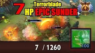 Best Sunder Ever? 7hp Sunder OMG! | TerrorBlade | P1StreamingMoments#23 | P1zzyDota2