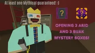 Unturned unboxing 3 Arid and 3 Buak boxes!