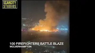Wolverhampton factories burn as 100 firefighters battle blaze & neighbours evacuated