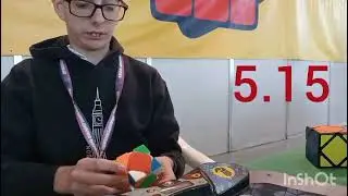 5.61 skewb average (4.49 single). Speedcubing competition | Spanish Championship 2024