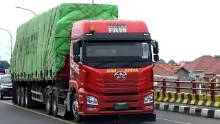 SEMUA SOPIR TRUK MENYAPA !!! TRUCK TRAILER, TRUK GANDENG, TRUK TANGKI, TRUK TRONTON, TRUK KONTAINER