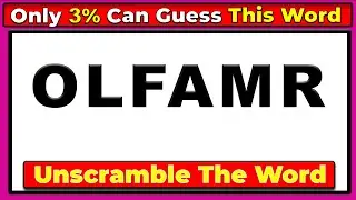 Unscramble the 6 Letter Word in Record Time || Guess the Correct Word | Guess the Word Challenge 58