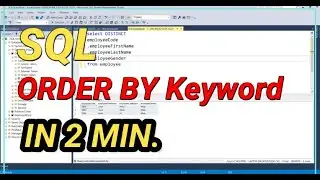 SQL ORDER BY Keyword |  ORDER BY DESC in ASC |  ORDER BY DESC in SQL | #techconcepts