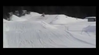 Wild snomobile crash RaceCamp Gausdal