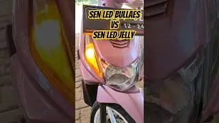 Sen LED bullAES vs senbled jelly, mana yang lebih terang..? #shorts
