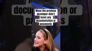 Always missing that documentation 