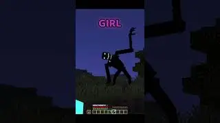 Boys VS Girls when they saw the forest dweller in MINECRAFT