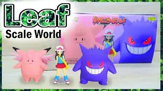 Unboxing Scale World Leaf, Gengar, Clefable / Pokémon figures / pokémon /pokemon collection