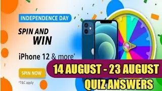 Amazon Independence Day Spin And Win Quiz Answers Today, Win Amazon Pay Balance, 14 AUGUST 2021