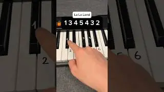 La La Land😍 My piano for this week haha, do you like it?🤯 #lalaland #piano #tutorial
