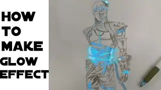 How to Draw Arctic Blue Bundle with Glow effect by Ibis paint