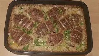 Hasselback Potatoes Recipe With B&eacute;chamel  Cheesy Sauce