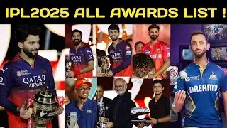 IPL2025 - ALL Awards List | Orange Cap | Purple Cap | Super Striker | Valuable Player !
