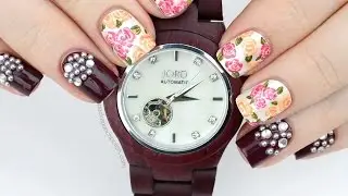 Floral & Pearls Nail Art Tutorial feat. Jord Wood Watches
