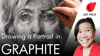 Graphite Powder & Pencil Portrait Drawing Demo, 3 of 3