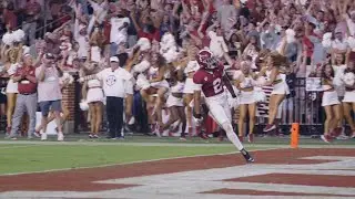 ELECTRIC ⚡️ Zabien Brown's 99-yard pick six vs. Tennessee sends Bryant-Denny into a frenzy.