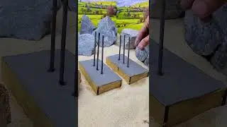 Two-Foundation Mini House Design 😲 #miniature #house #shorts #vfuho