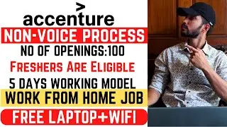 🚨 Accenture Non-Voice Job 💻 | Work From Home 🏠 | Email & Typing Role 📧⌨️ | Freshers Welcome ✅