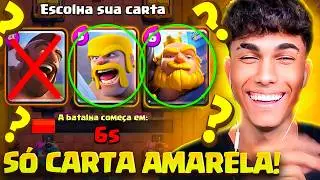 SÓ POSSO ESCOLHER CARTAS AMARELAS NO MEGADESAFIO ESTRATÉGICO! *deu ruim?!*