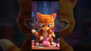 The Naughty Kitten Disaster 😂🐾 | Funny Cat Short #cartoon #3danimation #animation #pixarstyle #cat