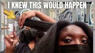 Salon Visit Natural Hair | Steam Treat + 