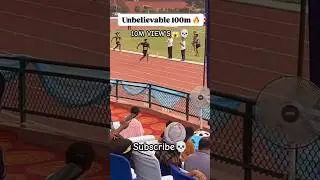 UNBELIEVABLE 100M😱💀#100 #100k #sprinter #sprinting #speed #fastest #unbelievable #million #running