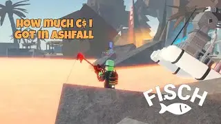 That was how much C$ I got from Ashfall Event in 10 minutes | Roblox Fisch Gameplay #116