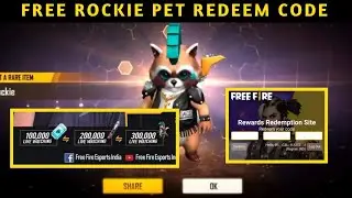 FFPL Grand Finals Reward Redeem Code | Free Rockie Pet |