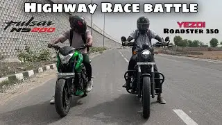 Bajaj Pulsar Ns200 Vs YEZDi Roadster 350 Drag Race | TOP END