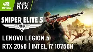 SNIPER ELITE 5 | Laptop RTX 2060 & i7 10750H | Lenovo Legion 5