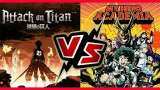 Attack on Titan Vs. My Hero Academia | The battle #shorts