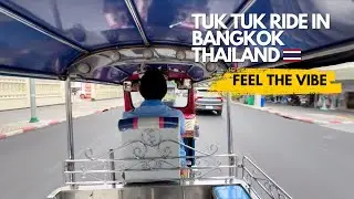 Tuk Tuk Ride in Bangkok Thailand  🇹🇭 | A Must-Try Thailand Experience!