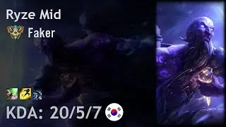 Ryze Mid vs Orianna - Faker - KR Challenger Patch 7.19